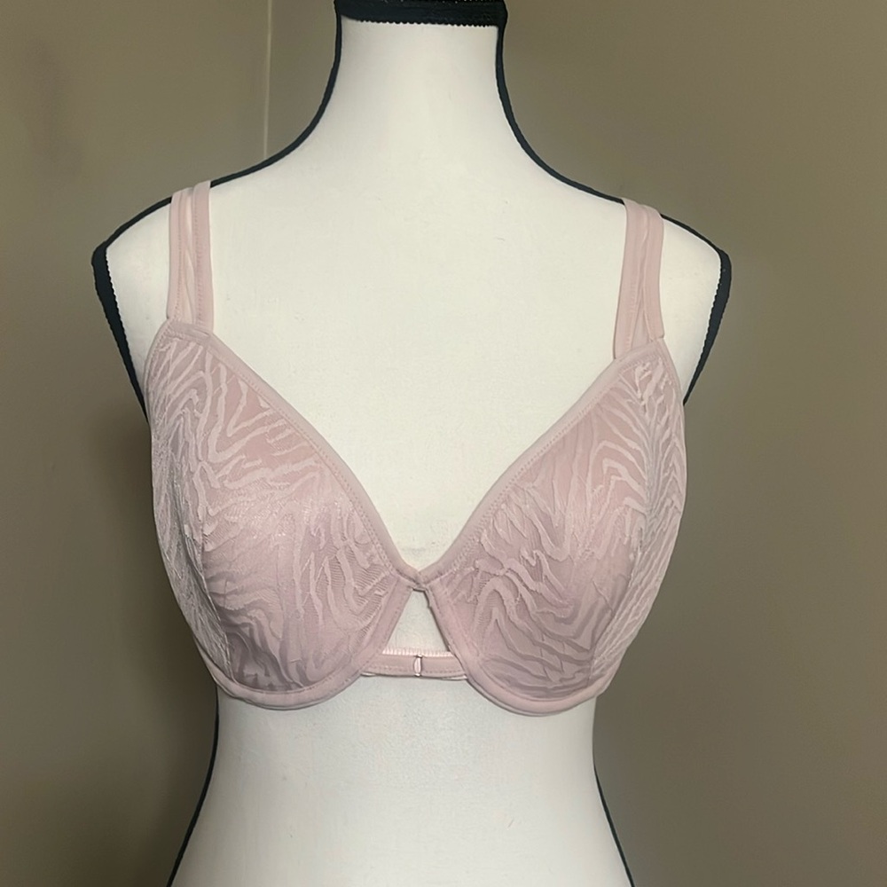 2/$24 Adore Me Bra Sz Various Beige Padded Underwire Feminine Sheer Strap Detail